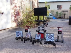 Cartesykj تقنية الكاميرا الثلاثية المتنقلة المحمولة لتحديد محاذاة عجلات السيارات والشاحنات