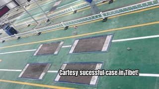 حالة مدينة التبت Leiwuqi! نجحت شركة Cartesy في تثبيت خط فحص شامل للمركبات في المرتفعات