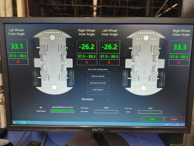 CTZJ-15 الشاحنات مركبة زاوية التوجيه اختبار الحمل 15T مع جهاز تحكم LCD مع شاشة تعمل باللمس