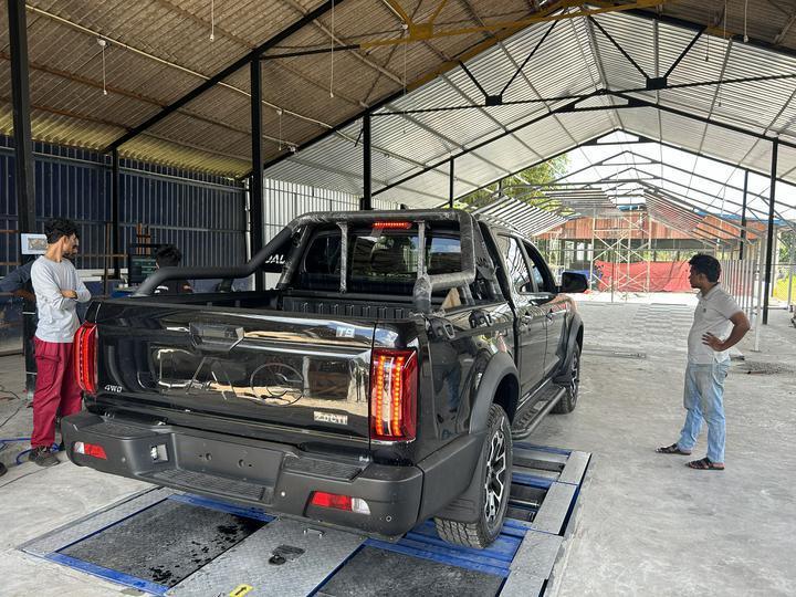 اختبار الفرامل 5 في 1 مع 4000 كجم الحد الأقصى لحمل المحور ، وانزلاق جانبية صفيحة مزدوجة ، وكمبيوتر التحكم الصناعي لخط اختبار المركبات