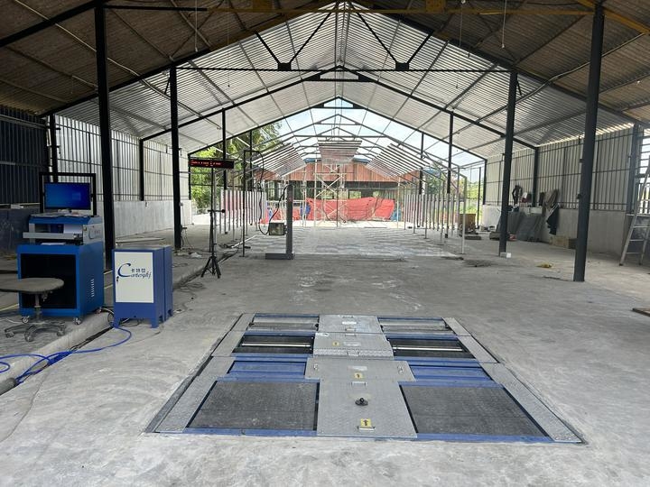 جهاز اختبار الفرامل الأسطواني 5 في 1، جهاز اختبار التعليق، اختبار حمل المحور، لوحات مزدوجة، انزلاق جانبي، عداد السرعة، جهاز اختبار المصابيح الأمامية