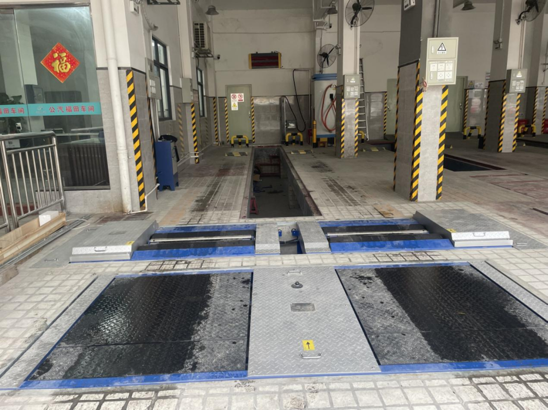 معدات فحص المركبات CTFZ-15JZ اختبار الفرامل المتحركة القوى المعاكسة نوع اختبار الفرامل للسيارات مع الرفع