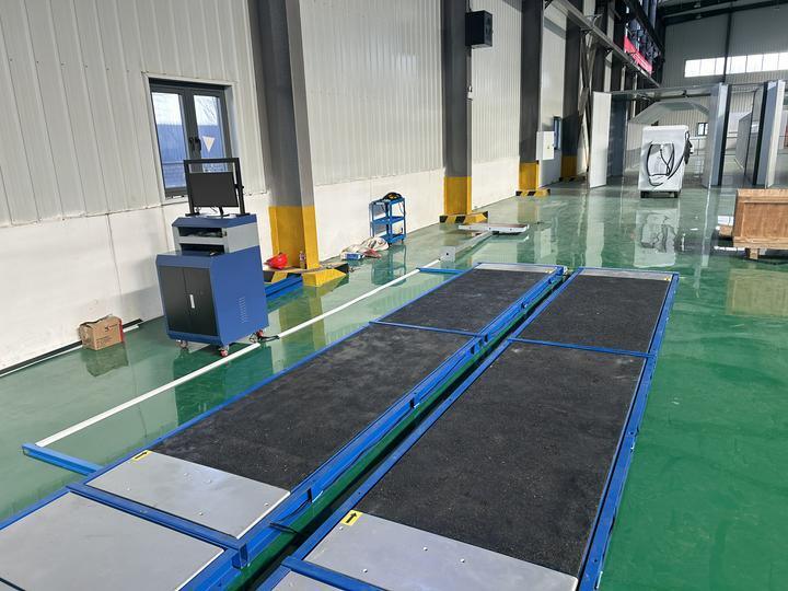 كارتيسيكج فاخرة 4 مسطحات مقيّم الفرامل مقيّم الانزلاق الجانبي مقيّم حمولة المحور مقيّم التعليقات 4T معدات فحص المركبات مسار اختبار المركبات للسيارات 4CTHPB-4