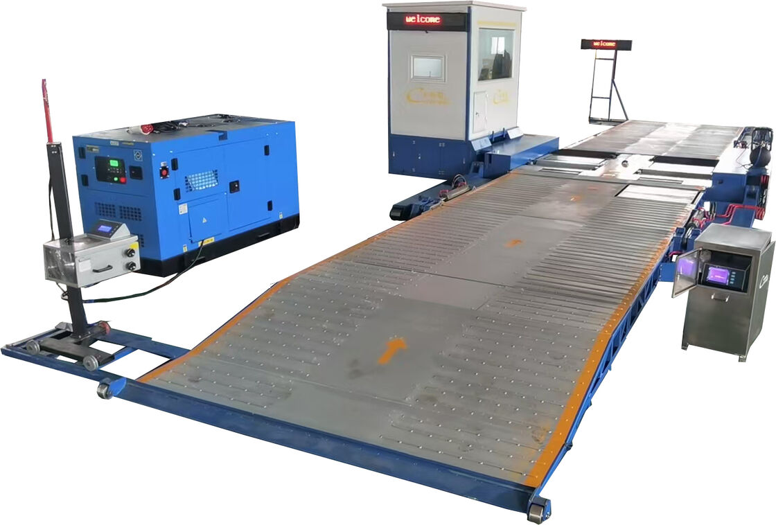 موقف العمل خط اختبار سلامة المركبة المتنقلة 10000kg الحمل خط اختبار CTYJ-10 المتنقل