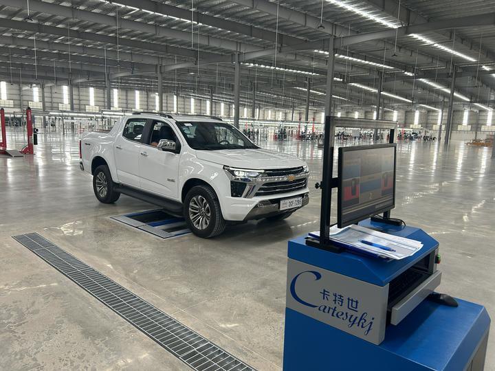 كارتيسي العلامة التجارية CTGT-3-3C رولر ترينيتي خط اختبار المركبات جهاز اختبار الفرامل الدوارة مع تحميل المحور لوحة واحدة اختبار الانزلاق الجانبي للمركبات الخفيفة