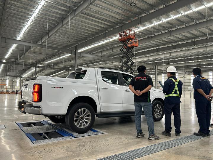 كارتيسي العلامة التجارية CTGT-3-3C رولر ترينيتي خط اختبار المركبات جهاز اختبار الفرامل الدوارة مع تحميل المحور لوحة واحدة اختبار الانزلاق الجانبي للمركبات الخفيفة