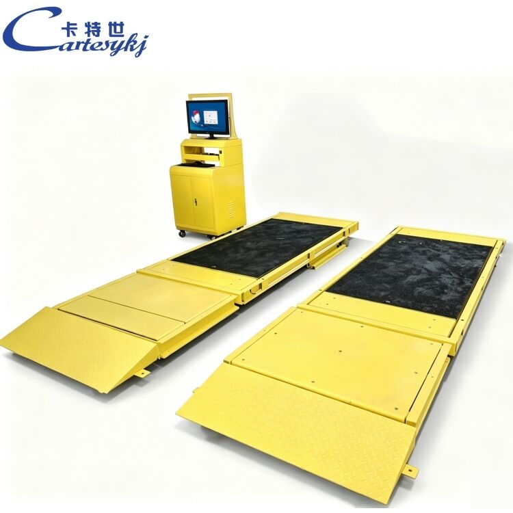 جهاز اختبار الفرامل المسطح الفاخر Cartesykj معدات فحص المركبات 13 طن مسار اختبار المركبات 2CTHPB-10