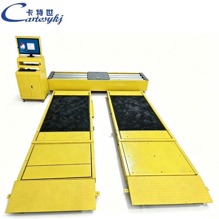 جهاز اختبار الفرامل المسطح الفاخر Cartesykj معدات فحص المركبات 13 طن مسار اختبار المركبات 2CTHPB-10